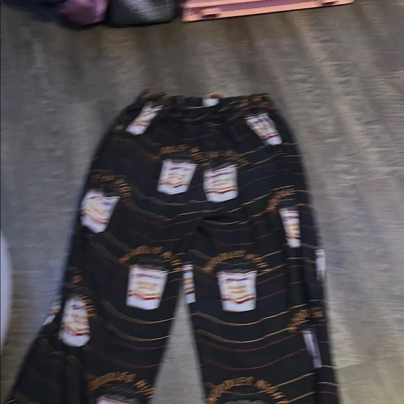 Noodles Print Pajama Pants with matching top - Black - Picture 2 of 6